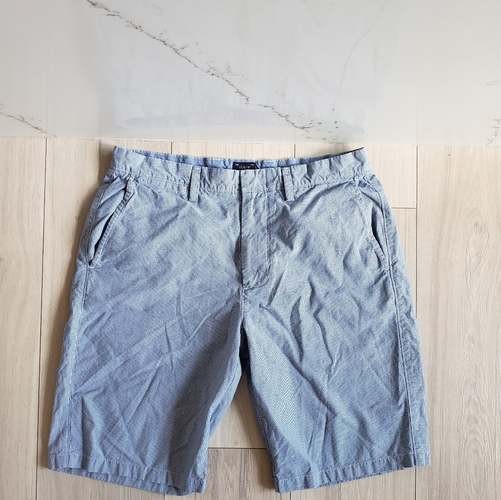 J. Crew Shorts Mens 32 Light Blue Flat Front Preppy Style